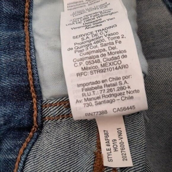 MADEWELL High-Rise Skinny Crop Jeans Mackey Button-Front Sz 27 - Picture 12 of 15